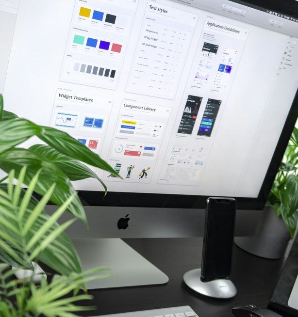 Kit d’interface affiché sur un écran